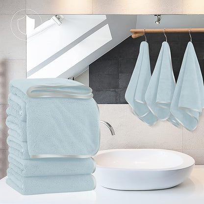 TENSTARS Silk Hemming Hand Towels