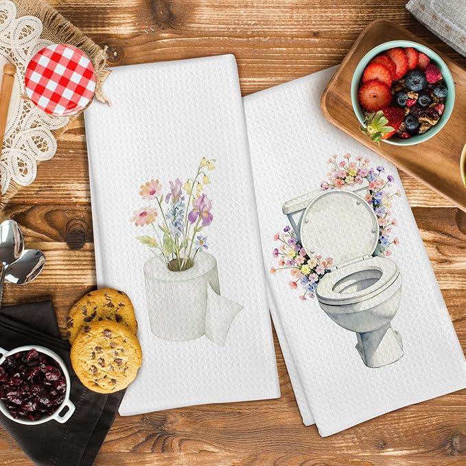 Wildflower Toilet Paper Roll Hand Towels