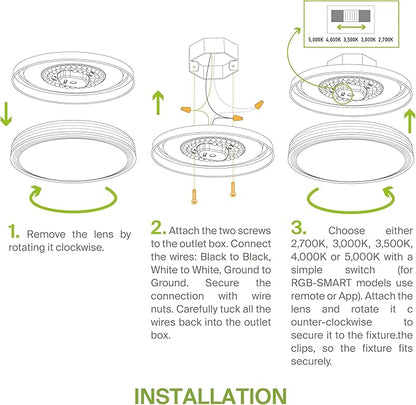ASD 16 Inch LED Flush Mount Ceiling Light Fixture for Bedroom, 28W 1752LM 5CCT 2700K-5000K, Triac Dimmable Lights, Dining, Living Room, Kitchen Lamps, Modern Home Lighting Fixtures, Nickel, ETL