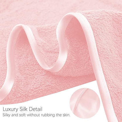 TENSTARS Silk Hemming Bath Towels