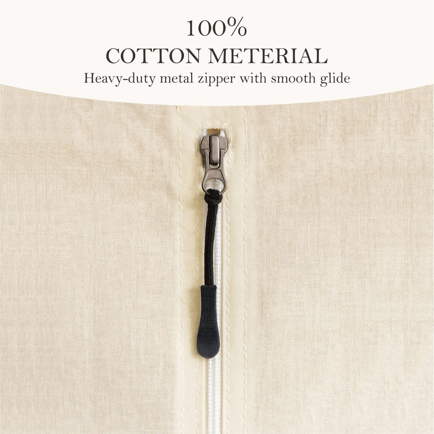 100% Cotton Garment Bag | Long | Breathable Garment Bags for Hanging Clothes | Garment Storage Bag for Long Dresses & Coats Storage | Pack of 1 (62 Inch)