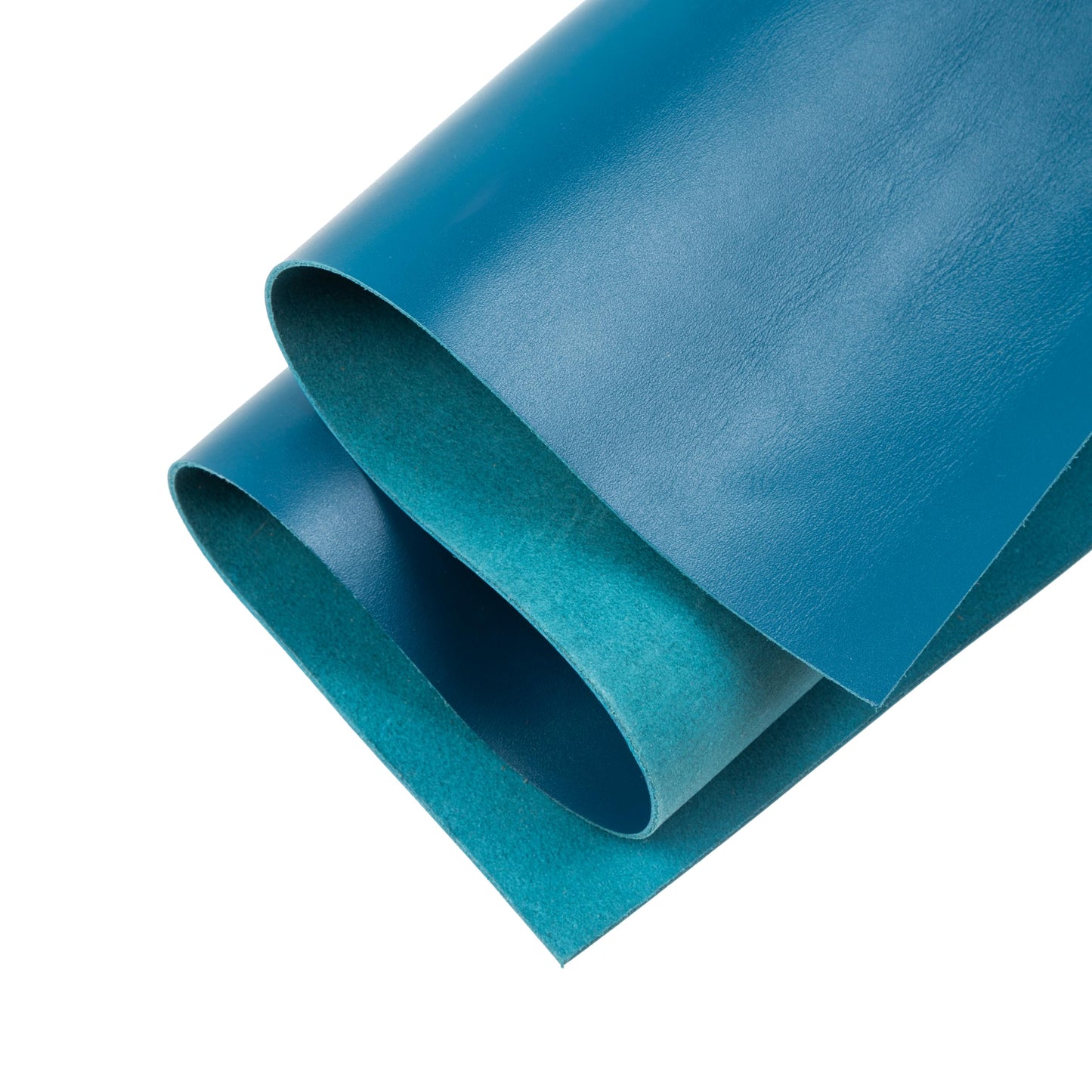 Shkira 12''X24'' Tooling Leather Square - 2.0MM Light Aqua Blue Sheets for Crafts - Leather Sheets for Crafts Tooling Sewing Hobby - Thick Cowhide Pieces - Fabric for Crafting