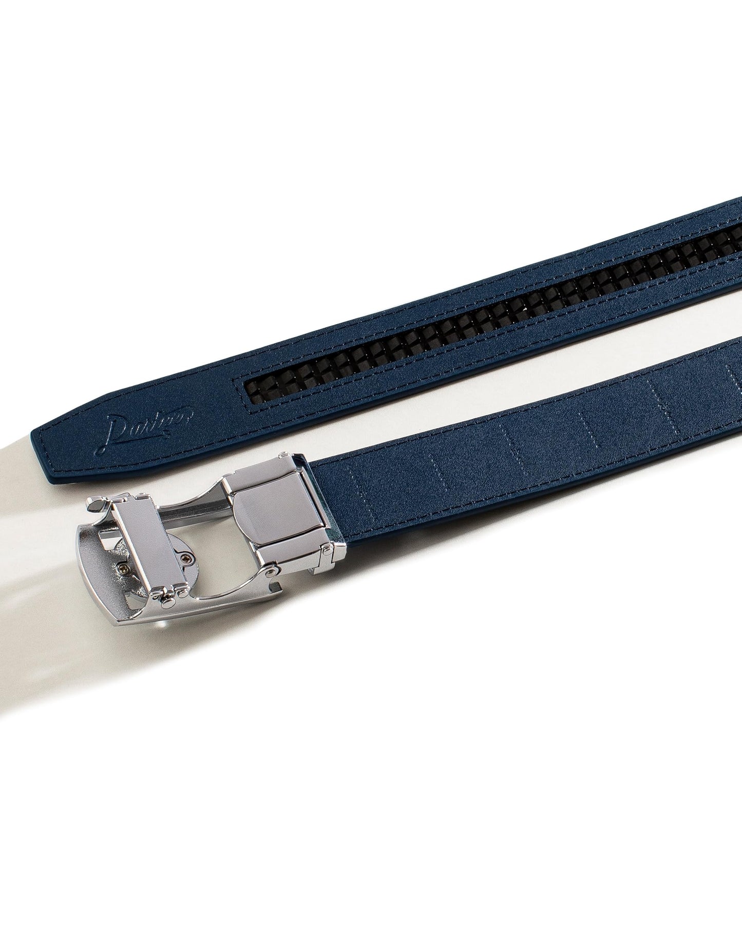 Dartee Golf Belt Rain Check Collection – Sea Swell Blue