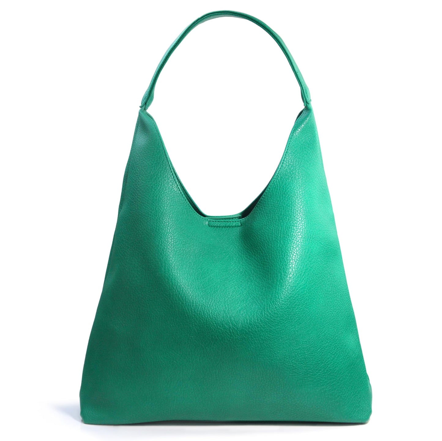 Hobo Bags for Women Soft Vegan Leather Shoulder Handbag Slouchy Tote Purses (Green)