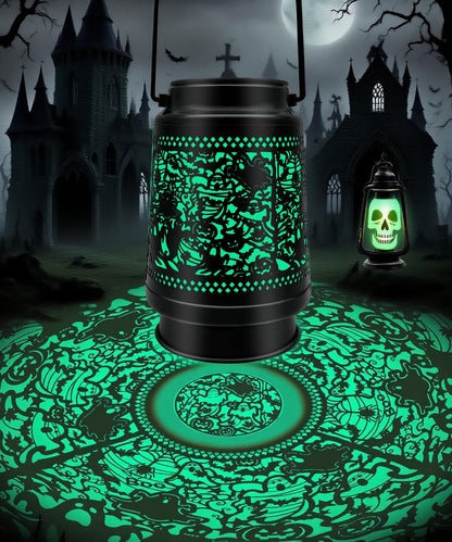 Halloween Decor Outdoor Solar Lanterns Waterproof Halloween Decorations Scary Ghost with Pumpkin Spooky Lights for Garden, Patio, Yard, Lawn Porch Hanging Solar Lights Unique Gifts for Women