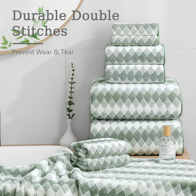 4 Piece Bath Towel Set Oversized Bath Sheet 35"x70" Bathroom Towel Extra Large