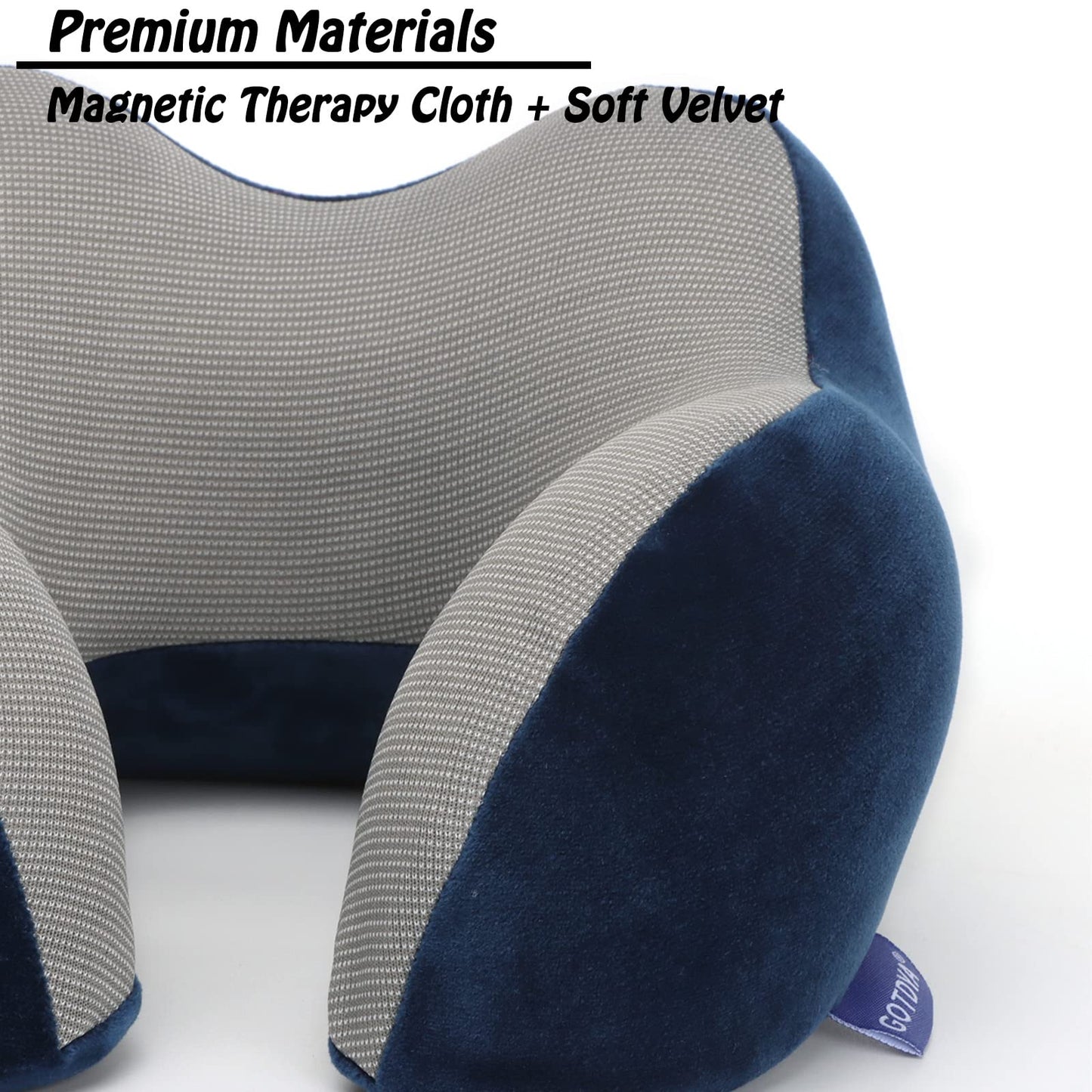 Travel Pillow,Travel Neck Pillows for Sleeping,100% Pure Memory Foam Soft Comfort & Support Pillow for Airplane/Car/Office&Home Rest Use-Pink