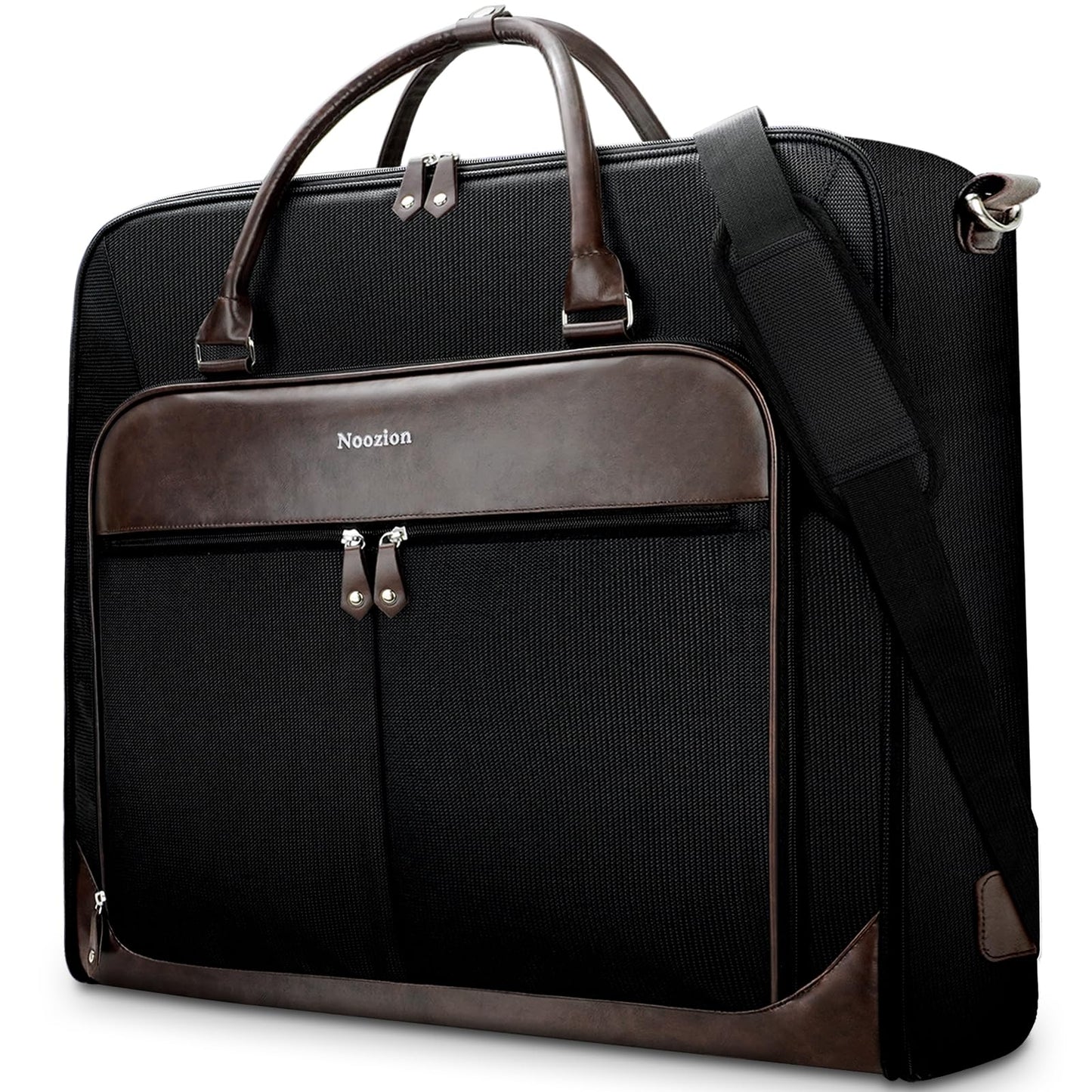 Noozion Garment Bag for Travel, Large Carry On Suit Bag for Business Up to 4 Suits, Wrinkle Free Garment Bag for Hanging Clothes with Shoulder Strap, Laptop Compartment, and Wet-Dry Pocket