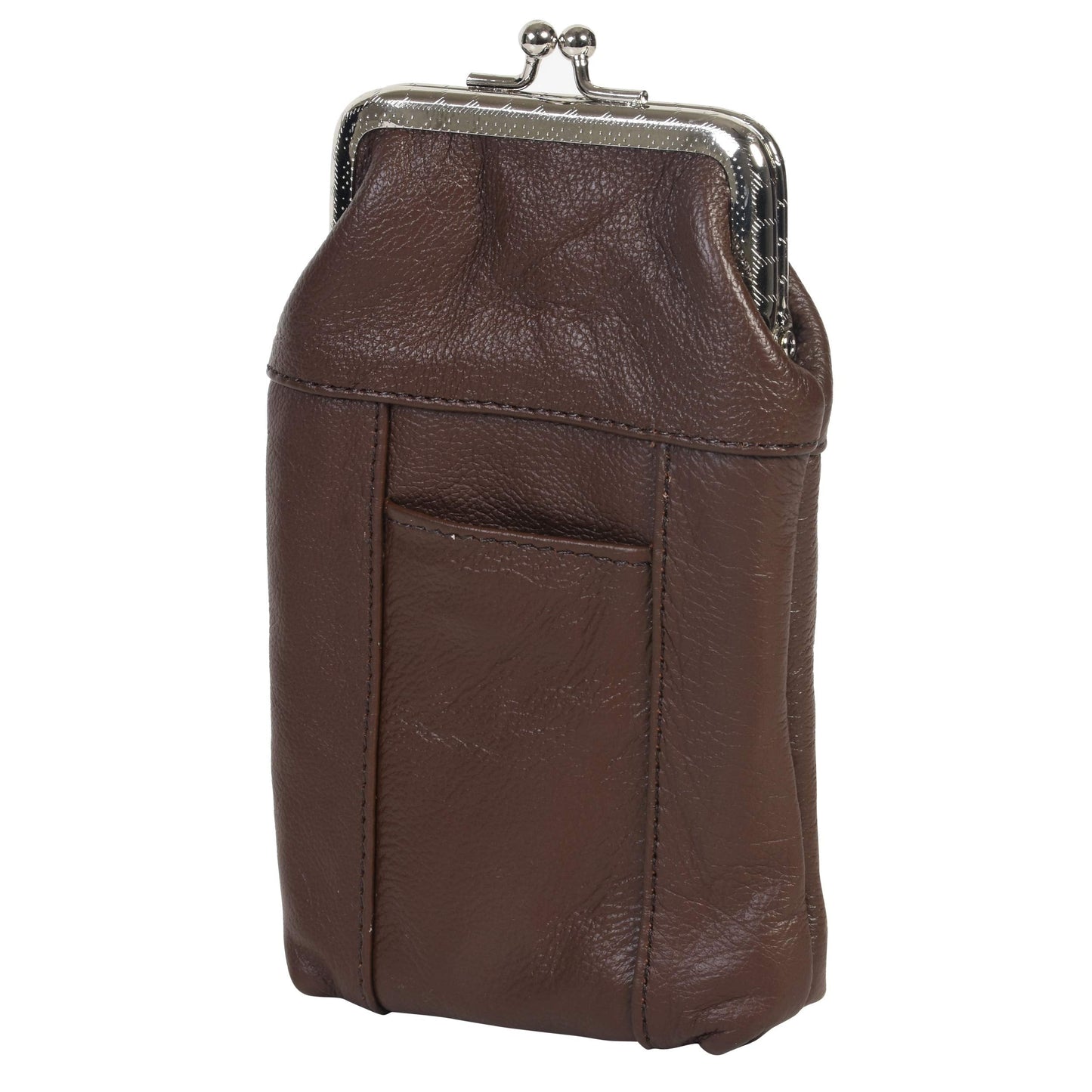 Leather Cigarette Case Pack Holder Regular or 100's Lighter Pocket by Leatherboss (Brown)