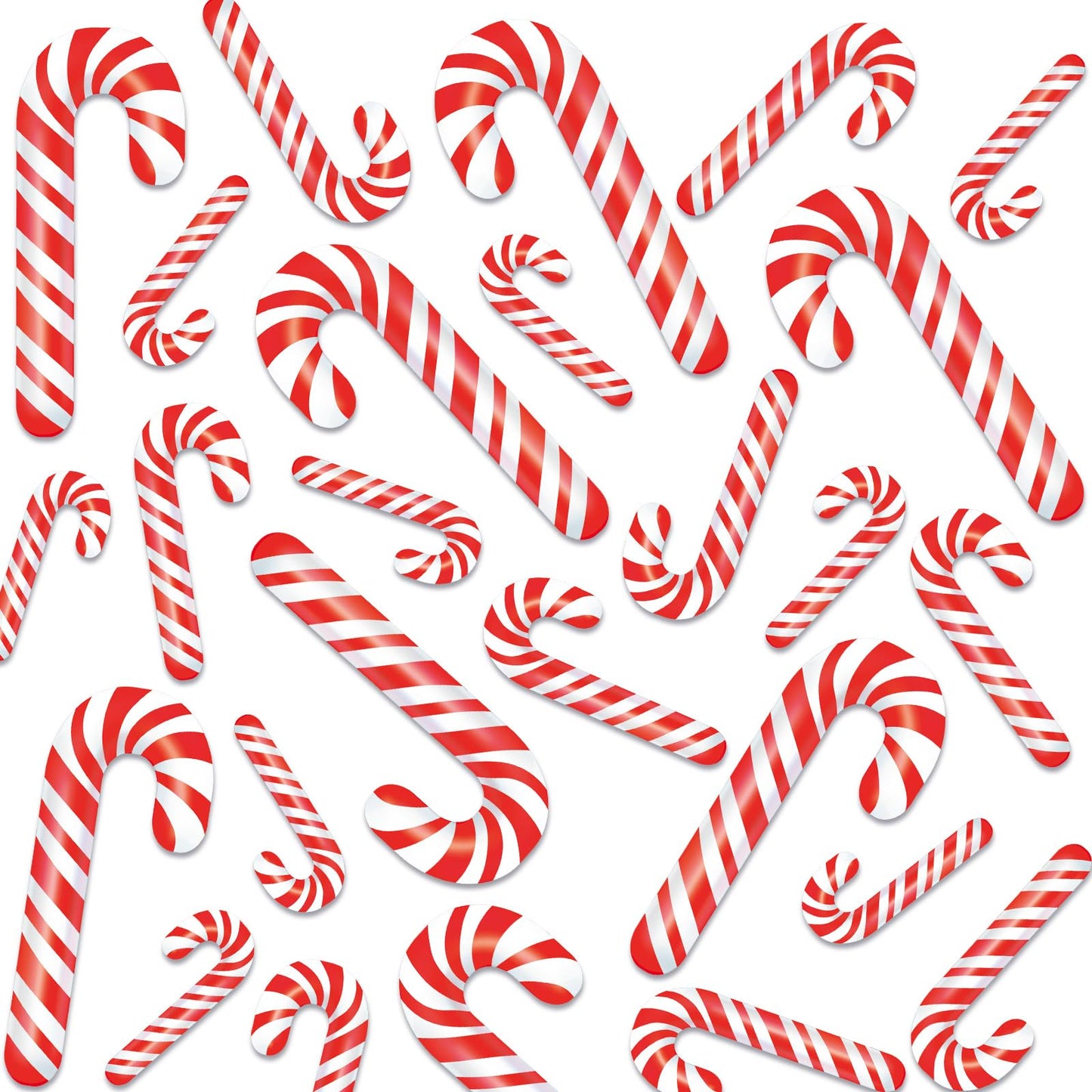 Zonon 90 Pcs Christmas Candy Cane Paper Cutouts Classroom Bulletin Board Decoration for Classroom Office Party Bulletin Board Wall Chalkboard Home Christmas Decor