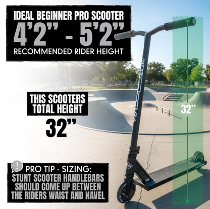 Pro Trick Stunt Scooter for Kids Ages 8-12 – Lightweight Durable 2 Wheel Freestyle Scooter for Skatepark and Street – Easy Assembly – Madd Gear MG3