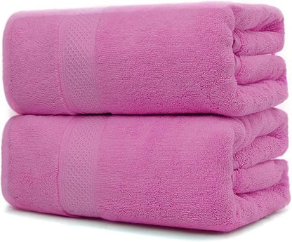 Fluffy Cotton Bath Towels Set650GSM, 2-Piece Set, Thickened and Enlarged