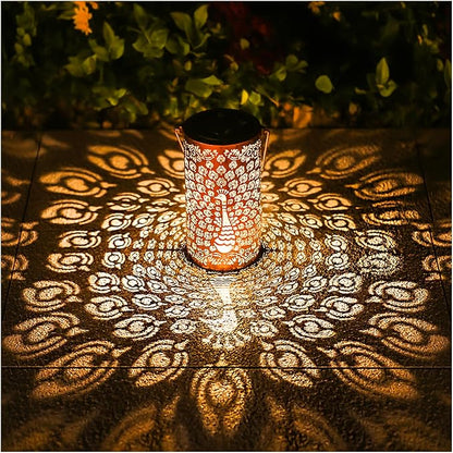 Peacock Solar Lanterns Outdoor Waterproof Hanging Solar Lights Peacock Gifts for Women Men Metal Decorative LED Lanterns for Yard, Patio, Lawn, Tabletop, Pathway, Landscape, Garden Decor