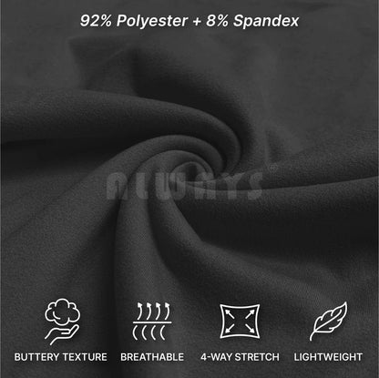 ALWAYS Women High Waisted Capri Leggings - Premium Buttery Soft Stretch Solid Basic Yoga Workout Pants Black Regular