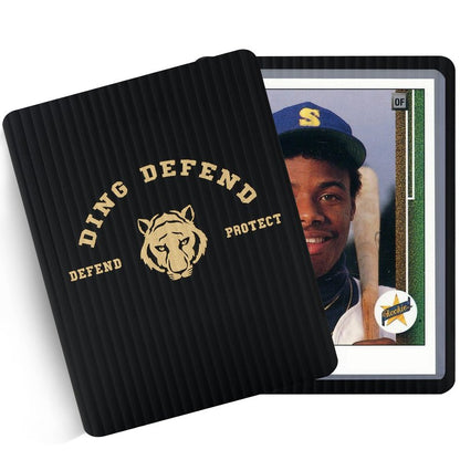 Ding Defend 110 Pack Trading Card Protectors - Hard Plastic Slab - Tiger Design - 3.5 x 4.5 Inches