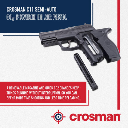 Crosman C11 Semi-Auto CO2-Powered BB Air Pistol
