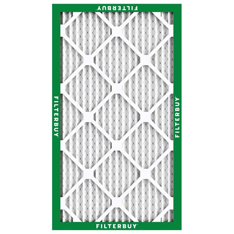 Filterbuy 12x20x1 Air Filter MERV 8 Essential Dust & Allergy Defense (4-Pack), Electrostatic Pleated HVAC AC Furnace Filters Replacement, Made in USA (Actual Size: 11.50 x 19.50 x 0.75)