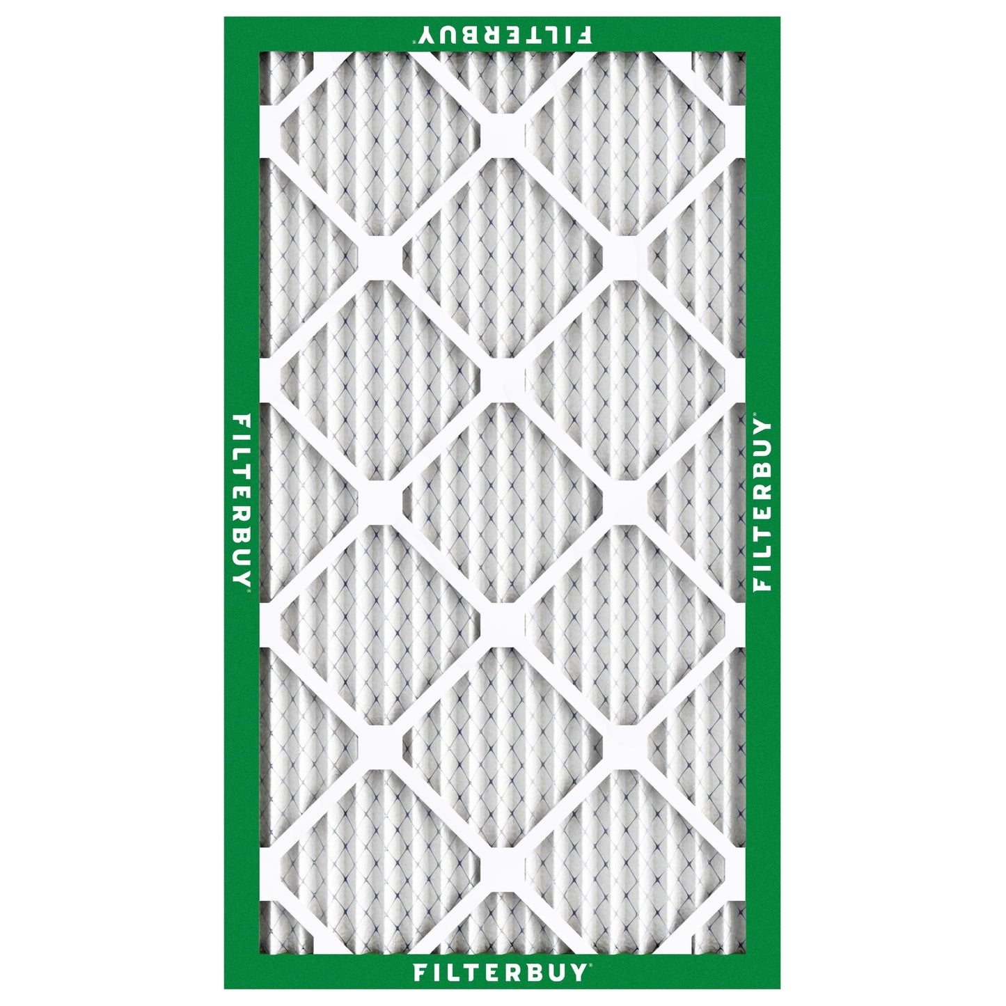 Filterbuy 14x24x1 Air Filter MERV 8 Essential Dust & Allergy Defense (4-Pack), Electrostatic Pleated HVAC AC Furnace Filters Replacement, Made in USA (Actual Size: 13.38 x 23.38 x 0.75)