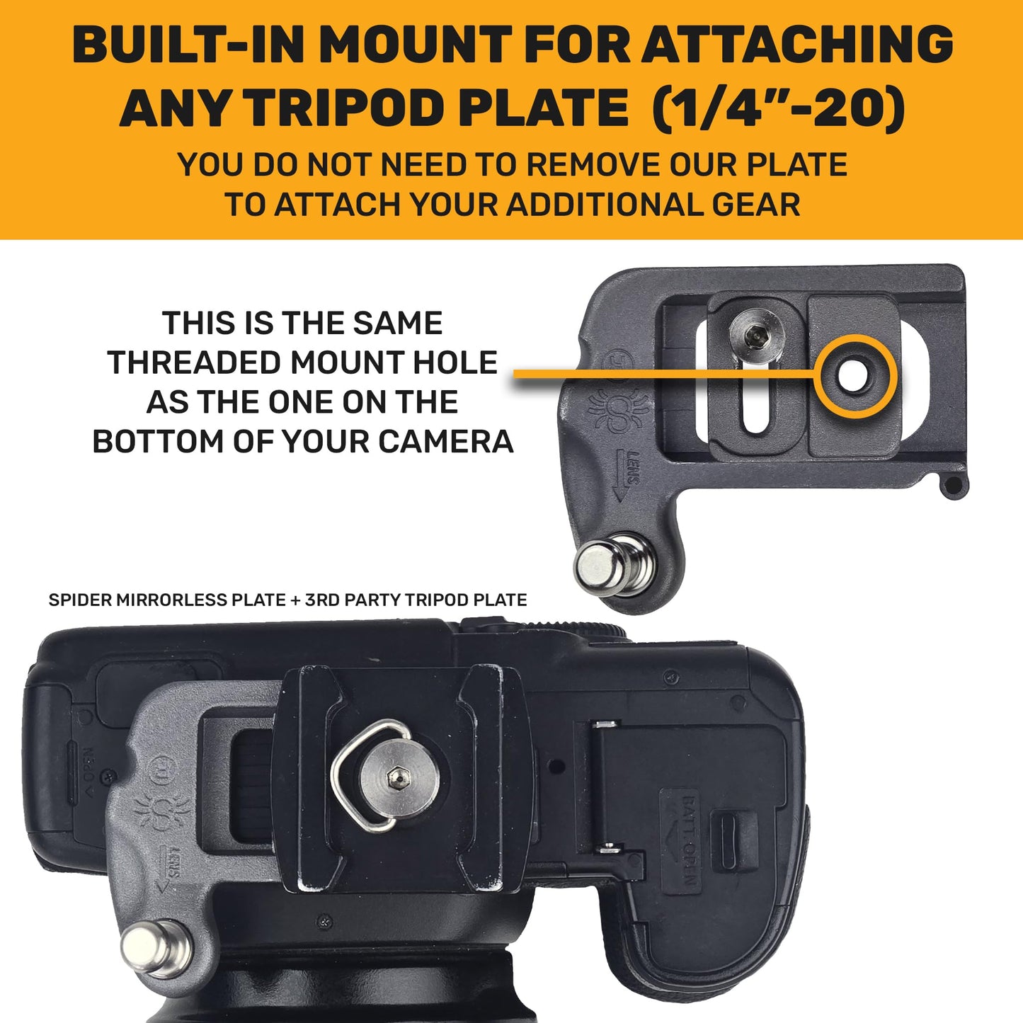 Spider Holster – Spider X Camera Holster Set for Carrying a Professional Mirrorless Camera with Included Clip-On Self-Locking Camera Holster – Compatible with Any Belt