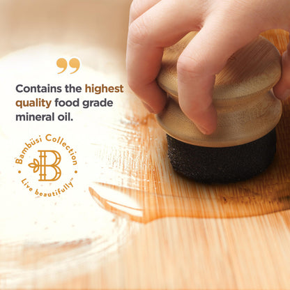 Food Grade Mineral Oil for Cutting Boards - 12 oz Lemon Enriched Butcher Block Oil & Wood Conditioner for Bamboo, Teak, Utensils, Marble, Soapstone, Restores & Protects, Made in USA
