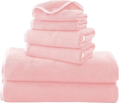 TENSTARS Luxury Silk Hemming Towel Set