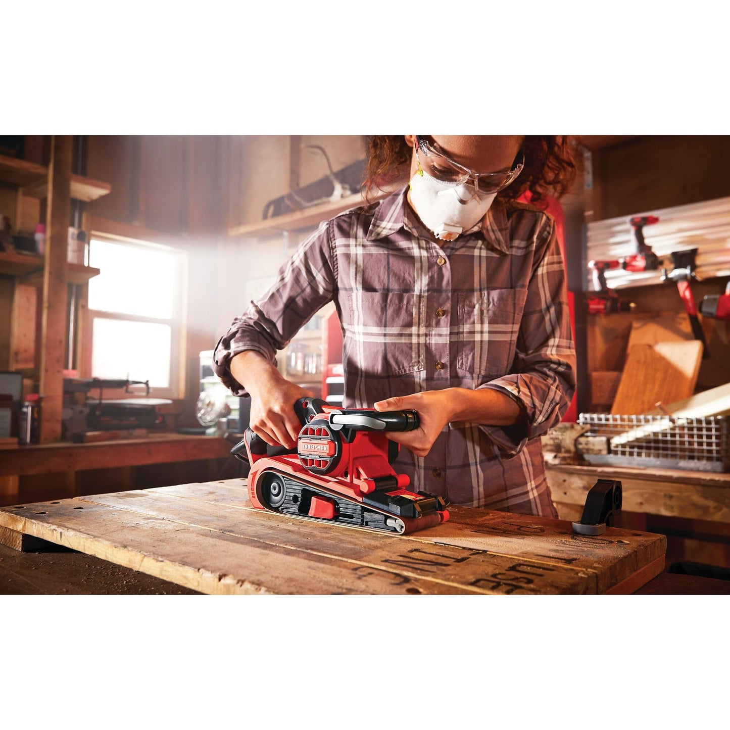 CRAFTSMAN Electric 7 Amp Belt Sander, 3-in. x 21-in., Corded (CMEW213)