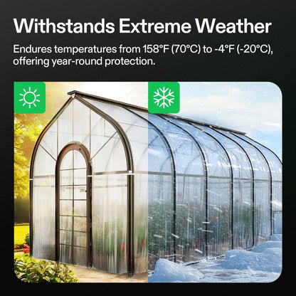 VIVOSUN Greenhouse Repair Tape, 6.3 mil 3" x 108' Weatherproof Clear Poly Patch Tape, Heavy Duty Greenhouse Sheeting Coverings Film Tape for Plastic Sheeting and Tents