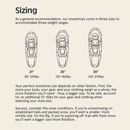 Retrospec Drifter Snowshoes for Women & Men - Lightweight Aluminum Frame Snow Shoes with Double Ratchet Binding System, Heel Lifts & Carry Bag for All Terrain Hiking & Winter Sports