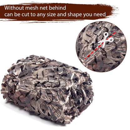 Yeacool Camo Netting Camouflage Netting Bulk Roll Burlap Camo Tarp Sunshade Net for Hunting Gear Blind Material Deer Bird Watching(Dry Grass, 4.9ftx26.2ft, 1.5m*8m)