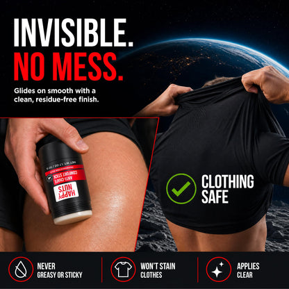HAPPY NUTS Anti-Chafe Comfort Stick for Men: Ultimate Friction Defense & Chafing Prevention for Active Lifestyles - Perfect for Runners, Cyclists, & Active Men (1 Pack)