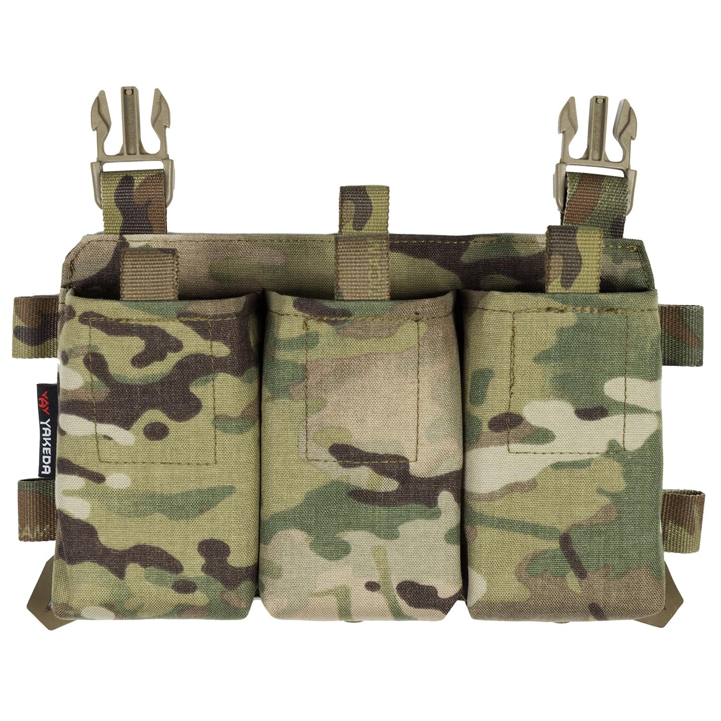 YAKEDA Tactical Chest Mini Rig with UTX Buckles,Molle Modular Micro Chest Mini Rigs (CP)