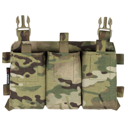 YAKEDA Tactical Chest Mini Rig with UTX Buckles,Molle Modular Micro Chest Mini Rigs (CP)