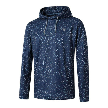 M MAELREG Hoodies for Men Golf Hooded Sweatshirts Dry Fit Lightweight Full Print Pocket Mens Hoodies Pullover Polka Dots