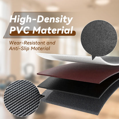 Walking Pad Mat for Carpet, Treadmill Mat for Hardwood Floors, Bike Mats Compatible with Peloton – Non-Slip Exercise Mats, Shock Absorbing & Floor Protection for Home Gym Use (71" x 32"x0.24"Th)