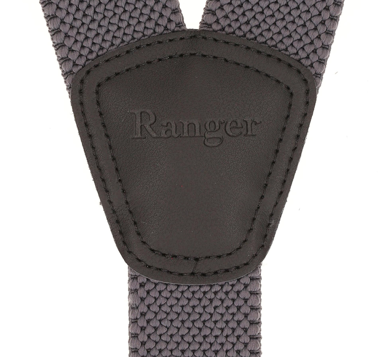 Ranger - Suspenders for Men – 1.6 inch. Wide, 55 inch. Heavy Duty, Long, Strong, Solid, Formal, Suit Accessories Men - Dark Grey
