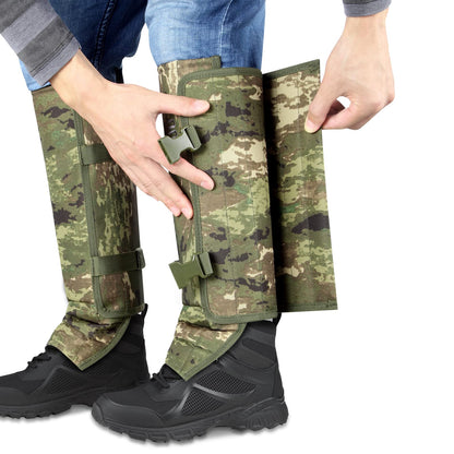 HUNTARMOR Snake Gaiters Leg Guards: Waterproof Snake Chaps for Hunting, Adjustable Leg Gaiter Snake Bite Protection for Lower Legs, Lightweight Flexible Design Snake Guards Fits Men & Women