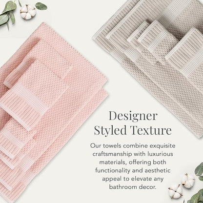 NY Loft 100% Cotton Hand Towel 6 Pack Hand Towel Set | Super Soft & Absorbent
