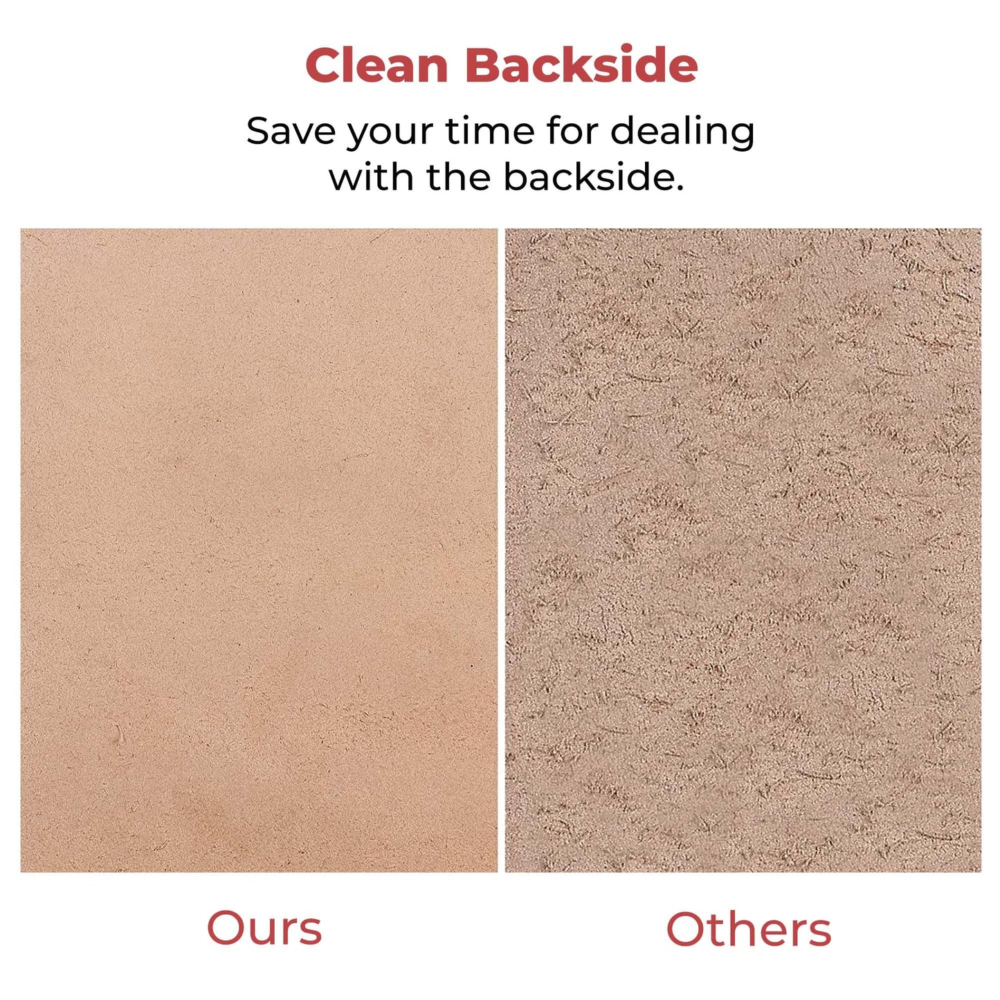 ELW 7-8 oz.(3-3.2 mm) Thickness Pre-Cut Square 2PCS 8"x12", Tooling Leather Vegetable Tanned Full Grain Leather - Cowhide Leathercraft for Holsters Knife Sheaths Coasters Molding Emboss Stamp Cases