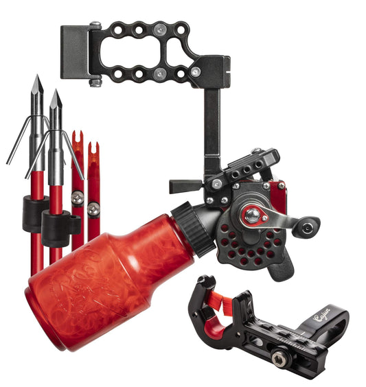 Cajun Bowfishing Winch Pro Reel Kit, Complete Bundle, Fighting Wheel Break, Highly Adjustable, One-Handed Operation, Superior Durability