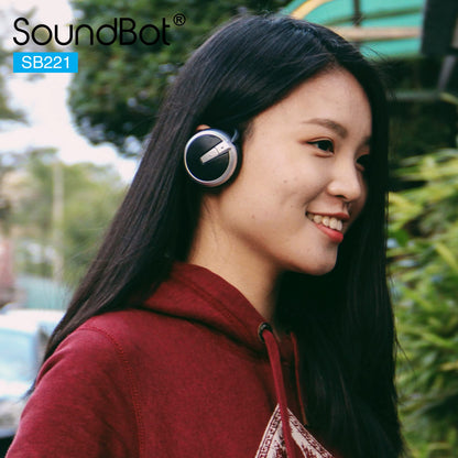 Soundbot SB221 HD Wireless Bluetooth 4.0 Sports-Active Headphones for 20Hrs Music Streaming & 25Hrs HandsFree Calling with Sweat Resistant Ergonomic Secure-Fit Design & Voice Command Support, Black