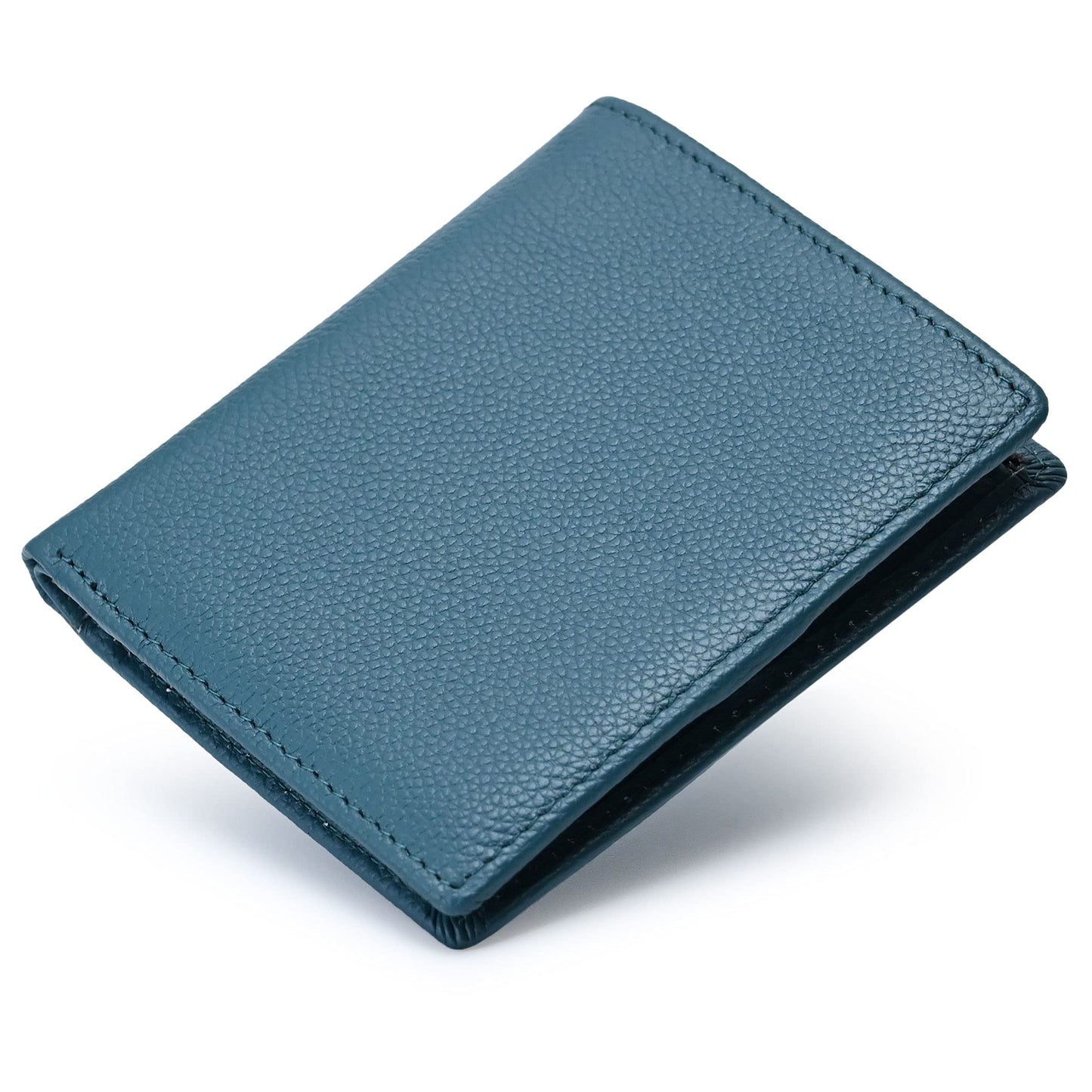 Bveyzi Ultra Slim Small RFID Wallet for Women, Leather Tiny Thin Bifold Pocket Ladies Wallet