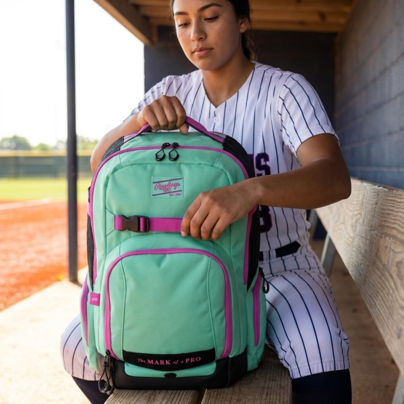 Rawlings | THE JOURNEY Player's Backpack | Baseball/Softball | Maroon