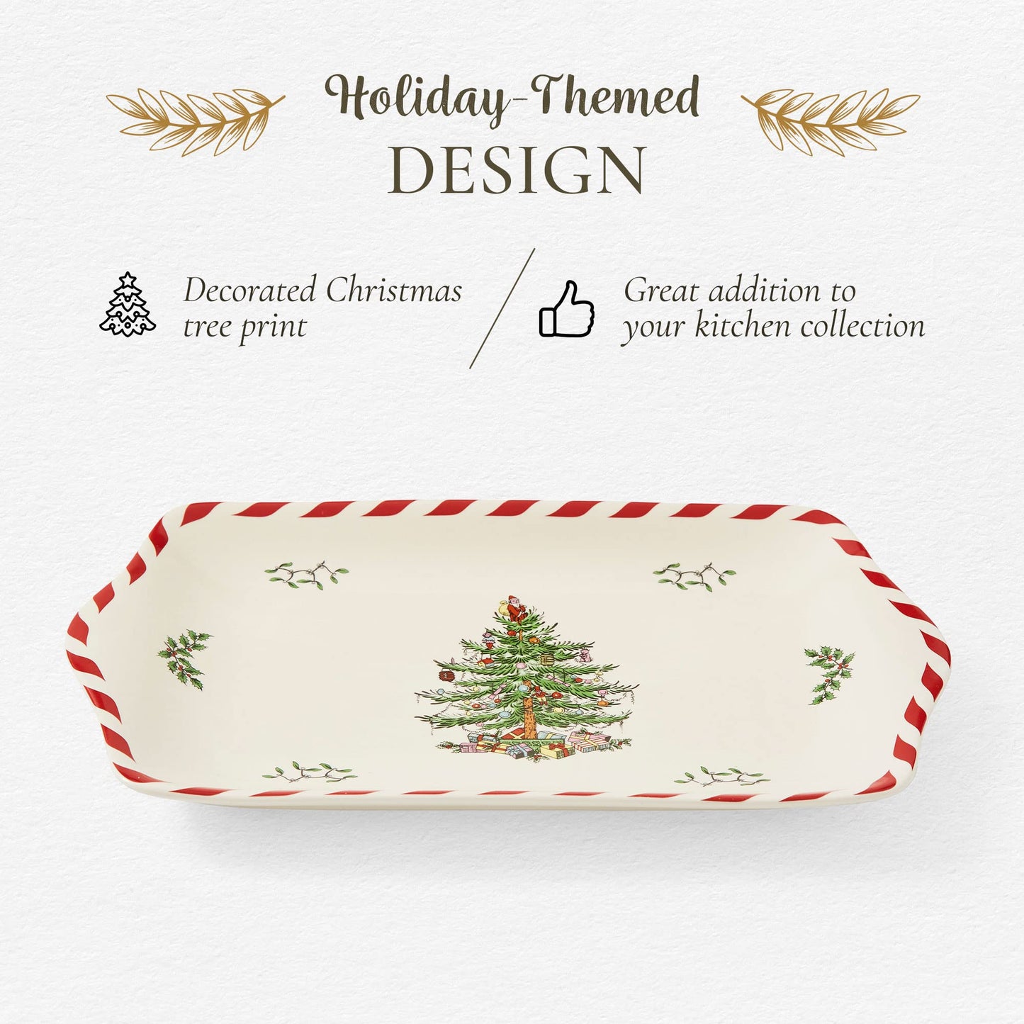 Christmas Tree Peppermint Dessert Tray