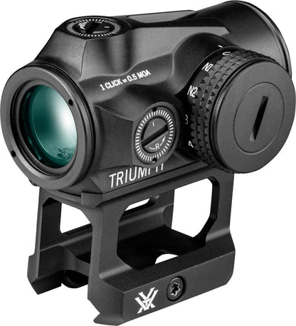 Vortex Triumph 2 MOA Red Dot Sight - Motion Activation With Auto-Shutoff, Multi-Height Mount System, NV Compatible, Fogproof, Waterproof, Shockproof - Unlimited, Unconditional Warranty