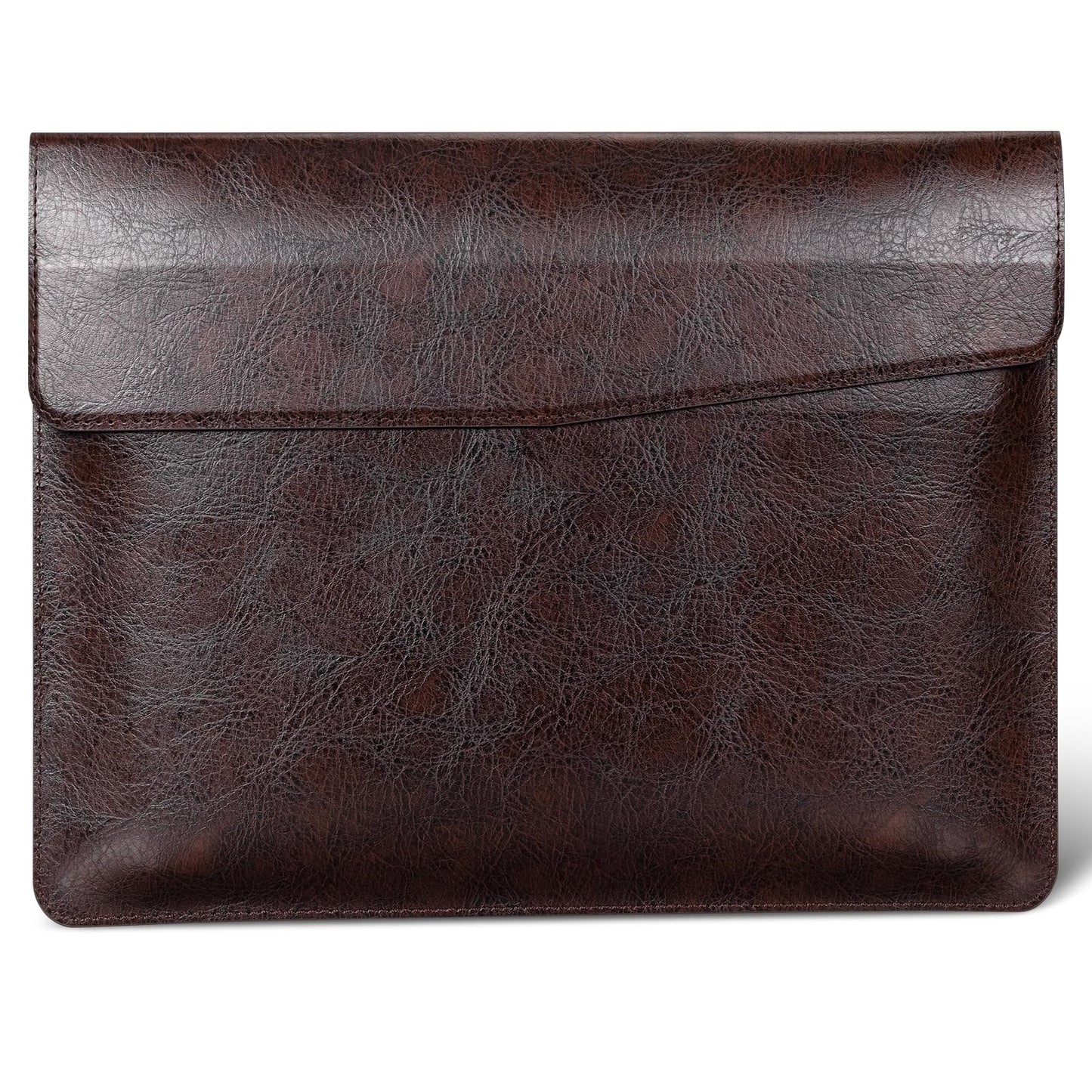 CPNVWA 13 Inch Leather Laptop Sleeve for MacBook Neo (Apple A18 Pro) & MacBook Air 13 Inch M5 M4 M3 M2 M1 & MacBook Pro 13 Inch M2 M1,Protective Case Cover with Magnetic Closure,Vintage Mocha Brown