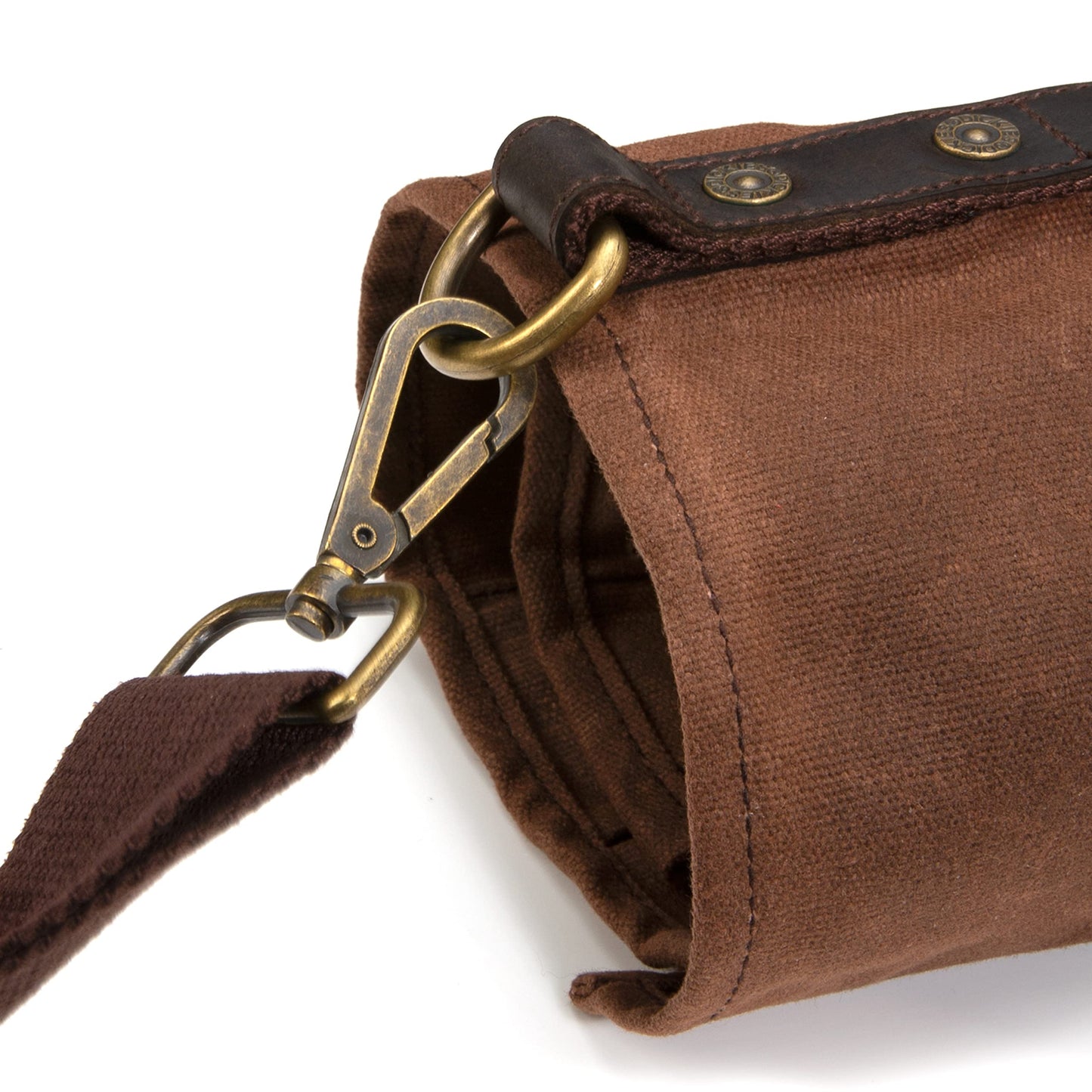 Dickies Chef Knife Roll Bag Portable Organizer and Cutlery Storage Roll, Waxed Canvas and Leather, Medium