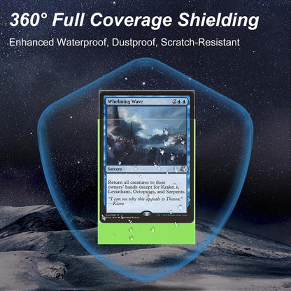 400 Pack Card Sleeves, 200 Matte Green Trading Card Sleeve and 200 Perfect Fit Sleeves Ideal for Double-Sleeving, Compatible with MTG, TCG