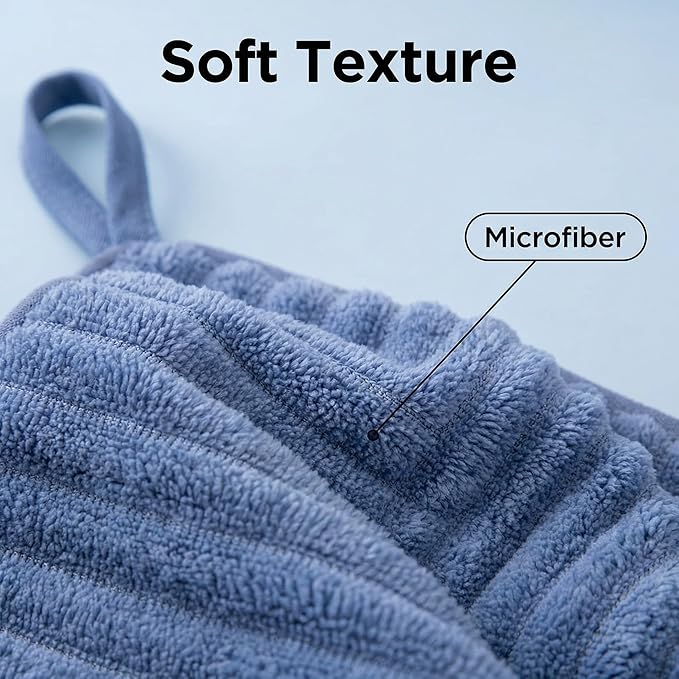 4PCS Microfiber Hand Towels for Bathroom Christmas Decorations Quick Dry Small