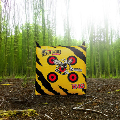Morrell Yellow Jacket YJ-425 Portable Adult Field Point Archery Bag Target with 2 Shooting Sides, 10 Bullseyes, and Carry Handle, 3 Pack, Yellow