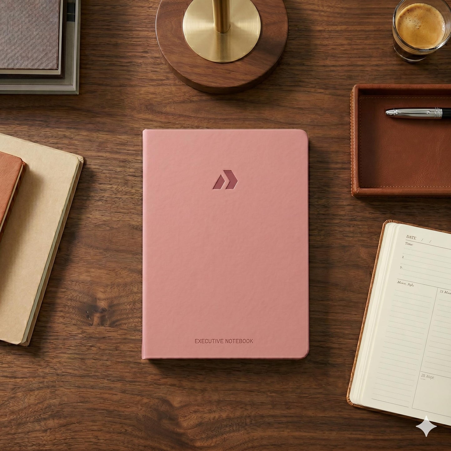Nextnoid Hardcover Lined Journal for Women - 120 GSM Thick Paper A5 Journal 160 Pages - Perfect Writing Journal for Journaling and Note-Taking (Pink,Ruled)